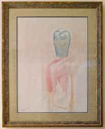Framed water color painting
